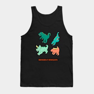 rockabilly dinosaurs Tank Top